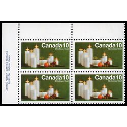 canada stamp 608 christmas candles 10 1972 PB UL