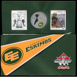 cfl teams stamp and coin set edmonton eskimos