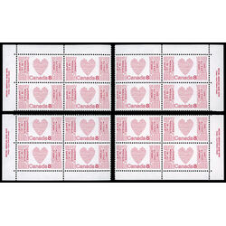 canada stamp 560 heart 8 1972 PB SET