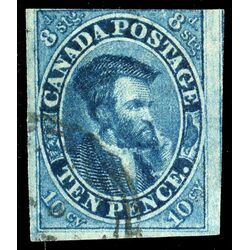 canada stamp 7 jacques cartier 10d 1855 U F 076