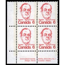 canada stamp 591 lester b pearson 6 1973 PB LL %231