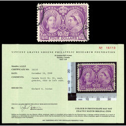 canada stamp 64 queen victoria diamond jubilee 4 1897 U VF 075
