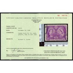 canada stamp 64 queen victoria diamond jubilee 4 1897 U VF 075