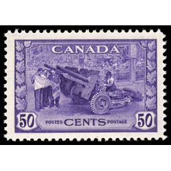 canada stamp 261 munitions factory 50 1942 M VFNH 035