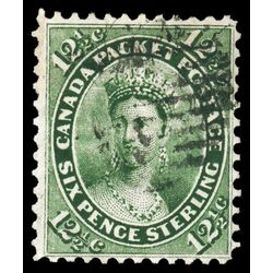 canada stamp 18 queen victoria 12 1859 U VF 072