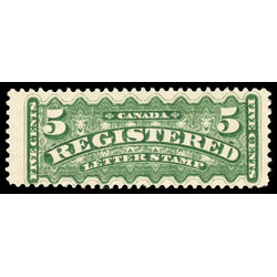 canada stamp f registration f2 registered stamp 5 1875 M F VF 041