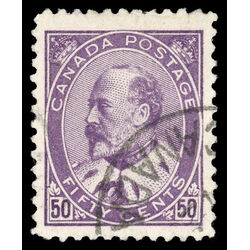 canada stamp 95 edward vii 50 1908 U XF 086