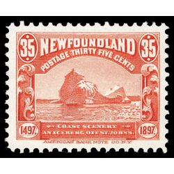 newfoundland stamp 73 iceberg 35 1897 M VF 028