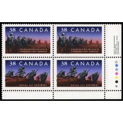 canada stamp 1250ii canadian infantry regiments 1989 PB SET 006