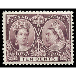 canada stamp 57 queen victoria diamond jubilee 10 1897 M VF 100