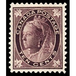 canada stamp 73 queen victoria 10 1897 M XF 045