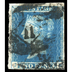 great britain stamp 4 queen victoria two penny blue 2p 1841 U VF 058