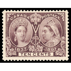 canada stamp 57 queen victoria diamond jubilee 10 1897 M VF 101