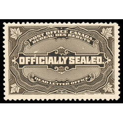 canada stamp o official ox4 officially sealed 1913 M F VFNH 025