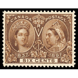 canada stamp 55 queen victoria diamond jubilee 6 1897 M VFNH 067