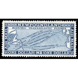 newfoundland stamp c8 historic transatlantic flights 1 00 1931 M VFNH 015