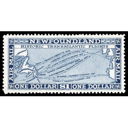 newfoundland stamp c8 historic transatlantic flights 1 00 1931 M VFNH 016