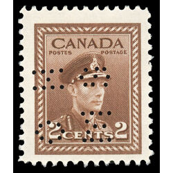 canada stamp o official o10 250 king george vi 2 1942