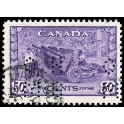 canada stamp o official o10 261 munitions 50 1942