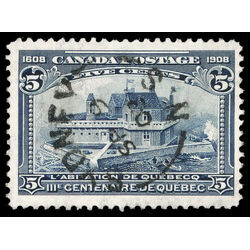 canada stamp 99 champlain s habitation 5 1908 U VF 099
