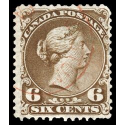 canada stamp 27c queen victoria 6 1868 U F 011