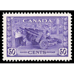 canada stamp 261 munitions factory 50 1942 M XFNH 037