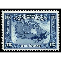 canada stamp 145 map of canada 1867 1927 12 1927 M VFNH 032