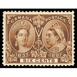 canada stamp 55 queen victoria diamond jubilee 6 1897 M VF 068