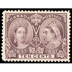 canada stamp 57 queen victoria diamond jubilee 10 1897 M XF 105