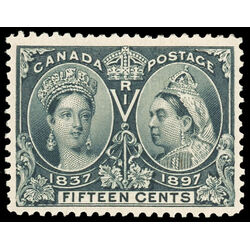 canada stamp 58 queen victoria diamond jubilee 15 1897 M VF 073