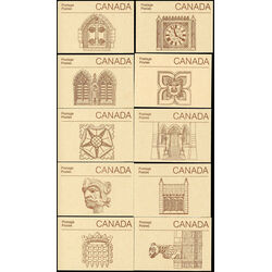 collection of 10 different booklet designs of bk88b rolland paper