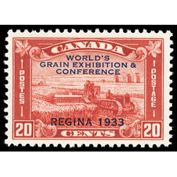 canada stamp 203 harvesting wheat overprint 20 1933 M VF 054