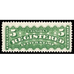canada stamp f registration f2 registered stamp 5 1875 M F VF 044