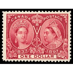 canada stamp 61 queen victoria diamond jubilee 1 1897 M VF 121
