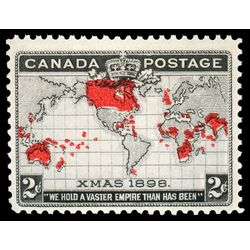 canada stamp 85 imperial penny postage christmas 2 1898 M VFNH 069