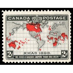 canada stamp 85 imperial penny postage christmas 2 1898 M VFNH 067