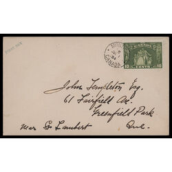 canada stamp 209 loyalists statue 10 1934 FDC PC 059