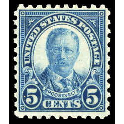 us stamp postage issues 586 roosevelt 5 1923