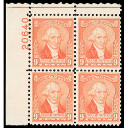 us stamp postage issues 714 washington 9 1932 PB 001