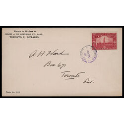 canada stamp 143 parliament buildings 3 1927 FDC PC 014