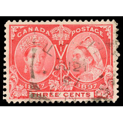 canada stamp 53 queen victoria diamond jubilee 3 1897 U VF 052