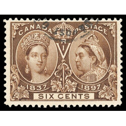 canada stamp 55 queen victoria diamond jubilee 6 1897 U F VF 070