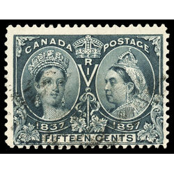 canada stamp 58 queen victoria diamond jubilee 15 1897 U VG F 072