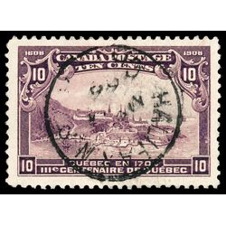 canada stamp 101 quebec in 1700 10 1908 U VF 082