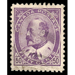 canada stamp 95 edward vii 50 1908 U VF 090