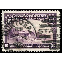 canada stamp 101 quebec in 1700 10 1908 U VF 083