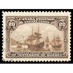canada stamp 103 cartier s arrival 20 1908 U VF 085