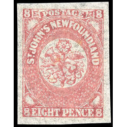 newfoundland stamp 22 pence third issue 8d 1861 M VFNH 010