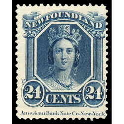 newfoundland stamp 31 queen victoria 24 1866 M F VFNG 014