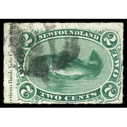 newfoundland stamp 38 codfish 2 1879 U F 035